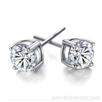 Wholesale Price 925 Sterling Silver Diamond Earrings